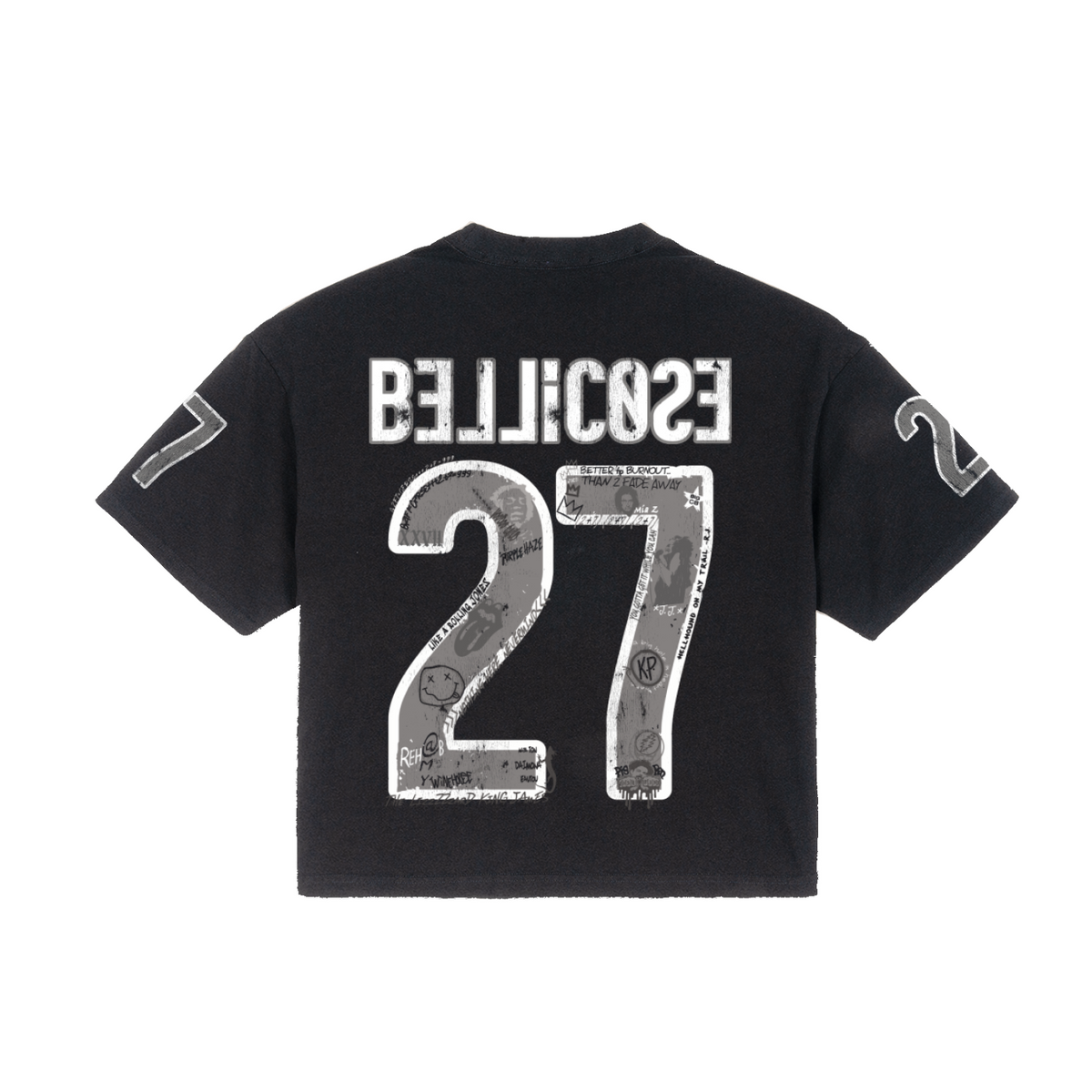 BELLICOSE - "The Club" Frayed Boxy Tee