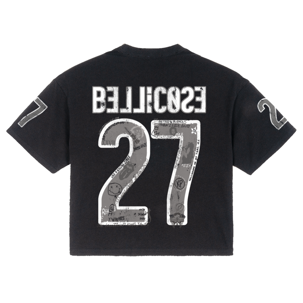 BELLICOSE - "The Club" Frayed Boxy Tee