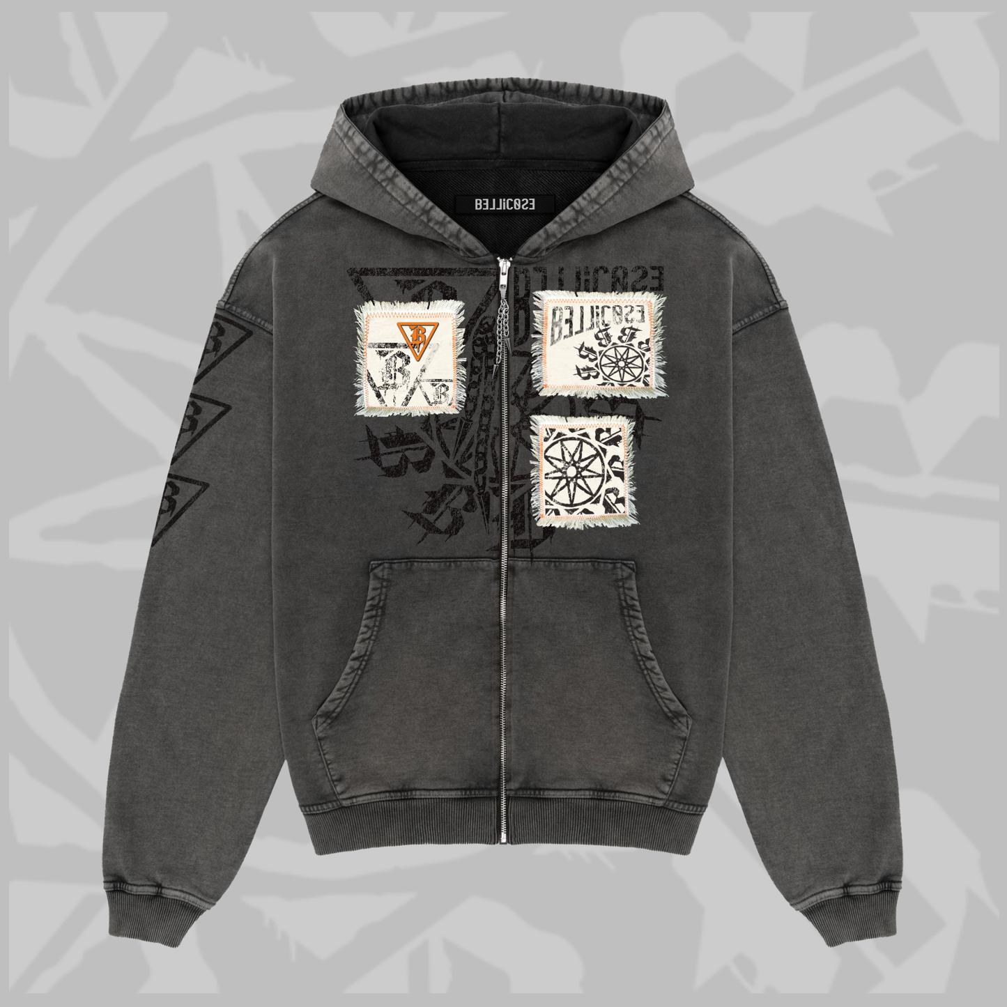 BELLICOSE - 9B ZU Patch Hoodie