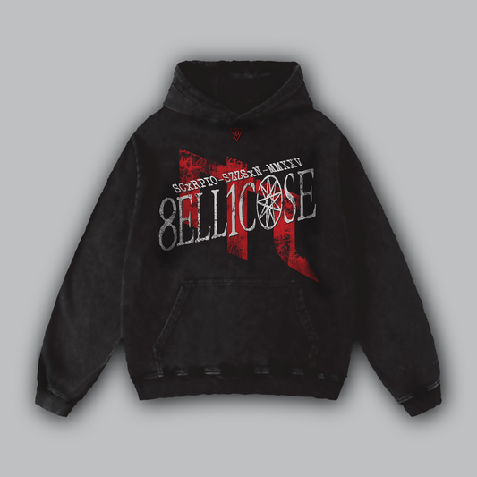 BELLICOSE - SCxRPIO-SZZSxN-MMXXV Hoodie (Scorpio Season 2025 / Limited Ed.)