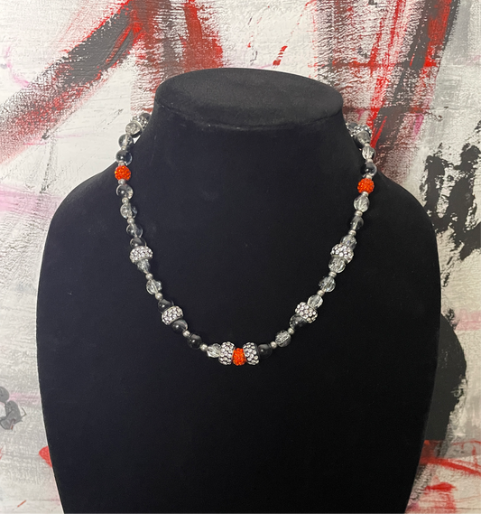 LVX9 Dizco.BL00d.Orange Necklace