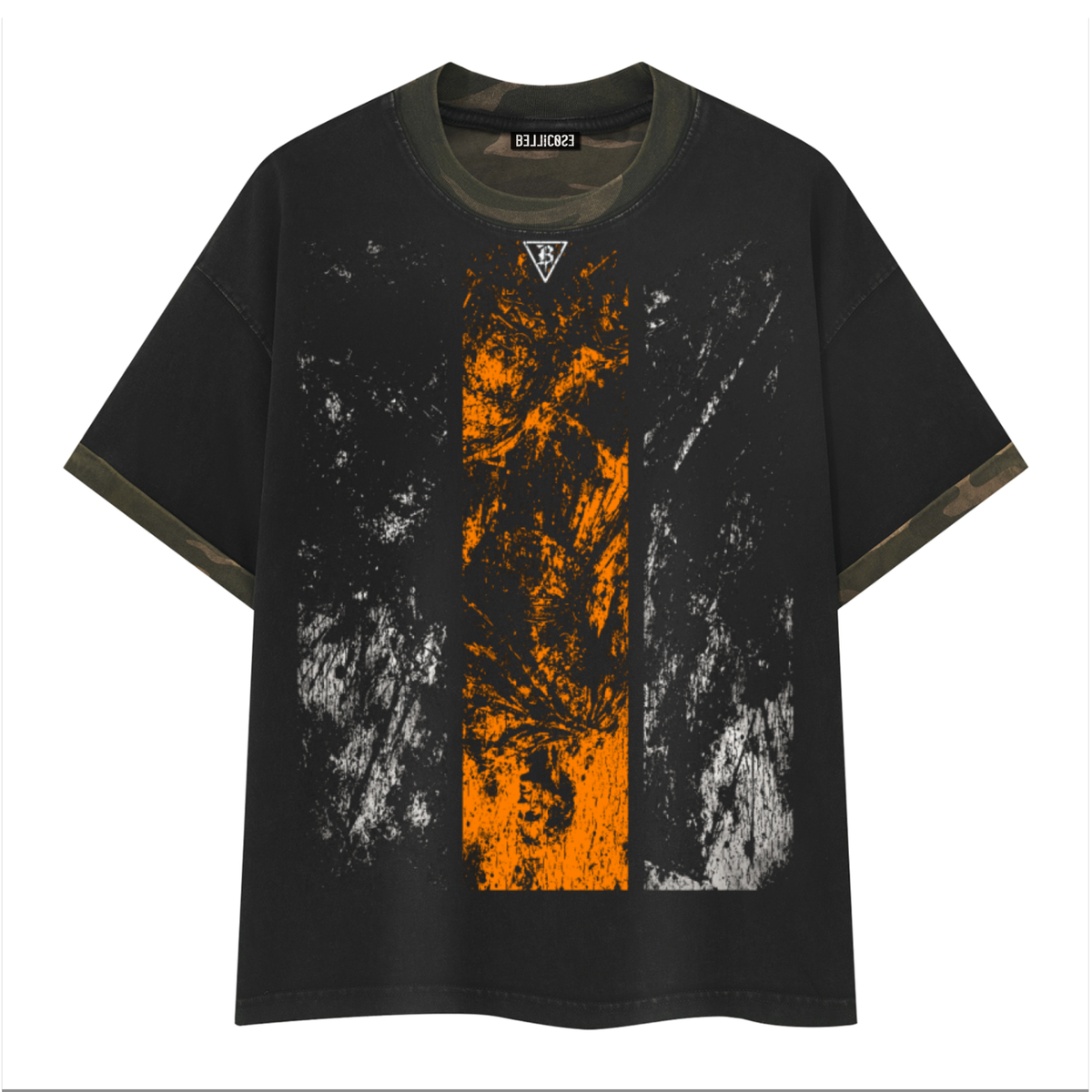 BELLICOSE - Zela Black Camo Tee