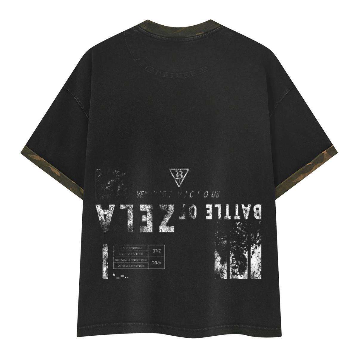 BELLICOSE - Zela Black Camo Tee